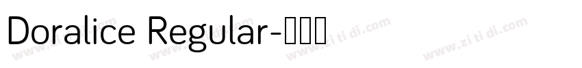 Doralice Regular字体转换